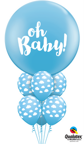 Σύνθεση για Νεογέννητο με Μπαλόνι Γίγας